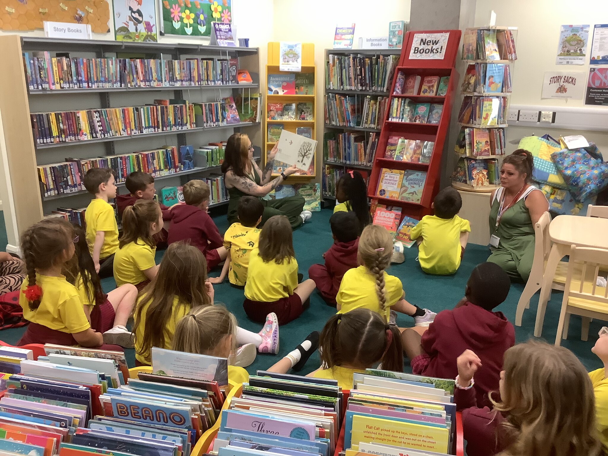 Image of Final Library Visit of the School Year for Year 2