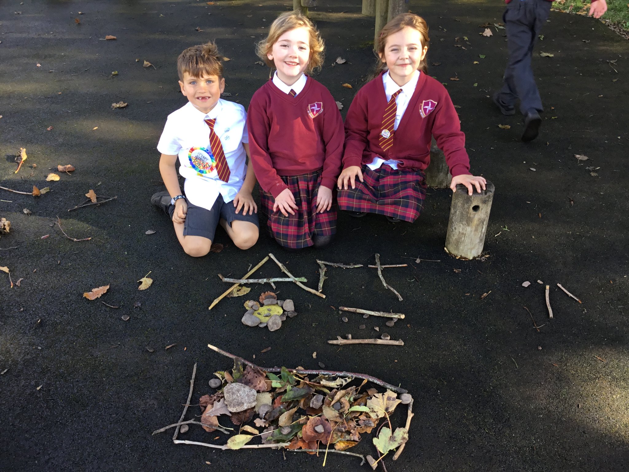 Image of Year 2 Andy Goldsworthy Inspired Art