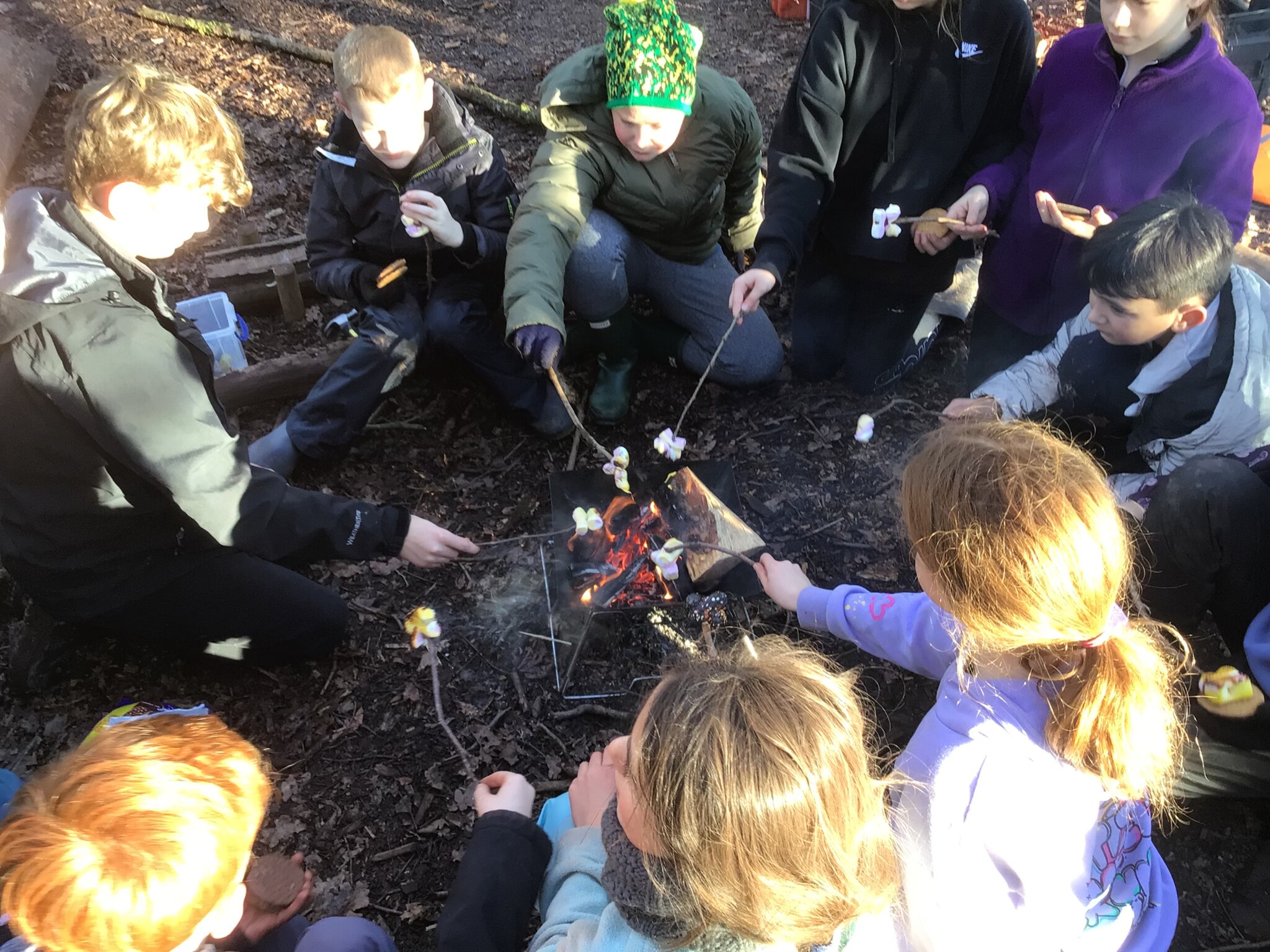 Image of S’mores Round The Fire at Forest School