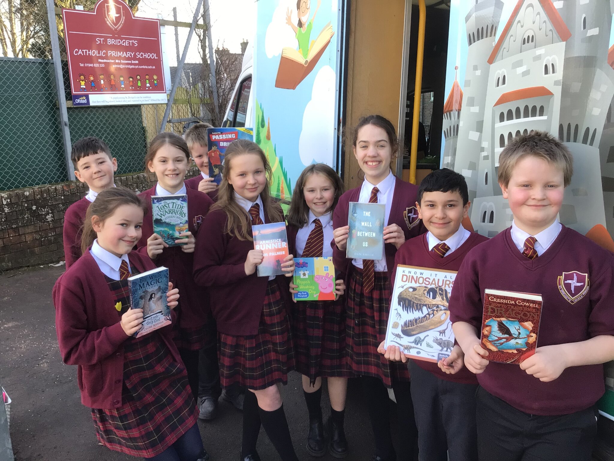 Image of The Book Bus Visits School