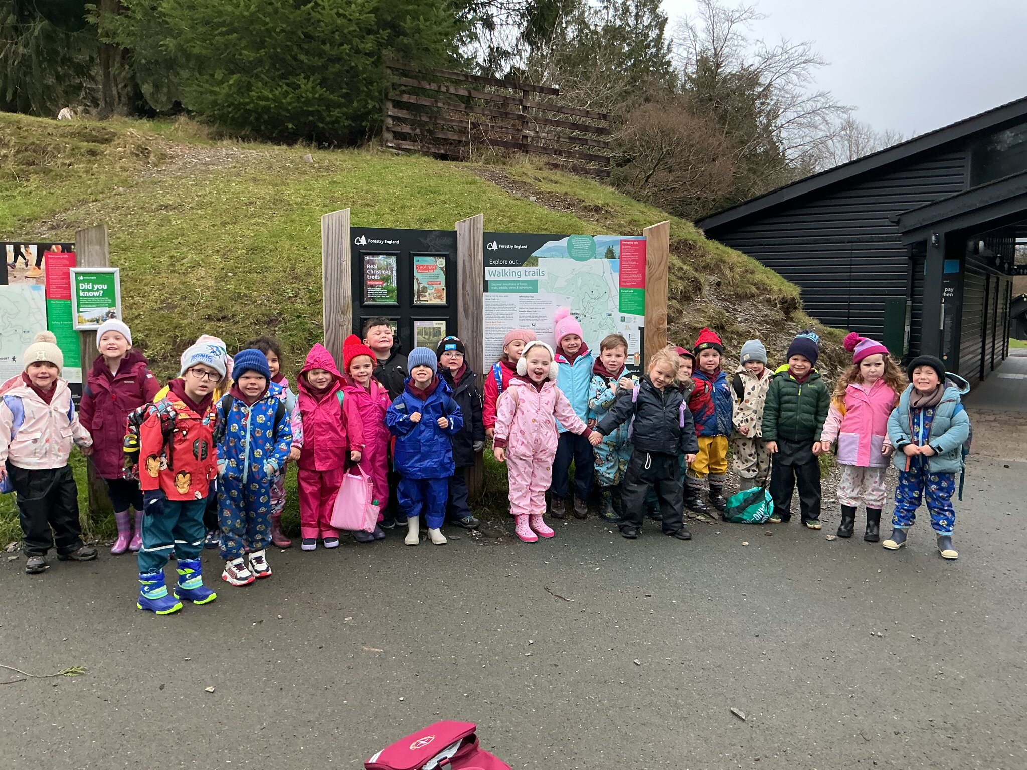 Image of Reception’s school trip to Whinlatter Forest