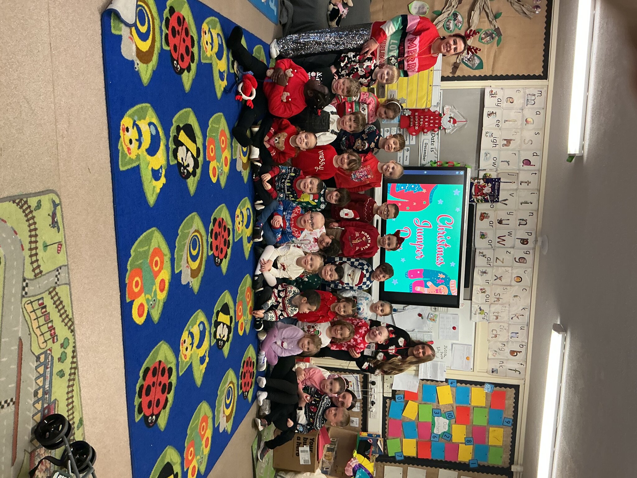 Image of Reception Christmas Jumper Day & Santa’s Grotto Visit