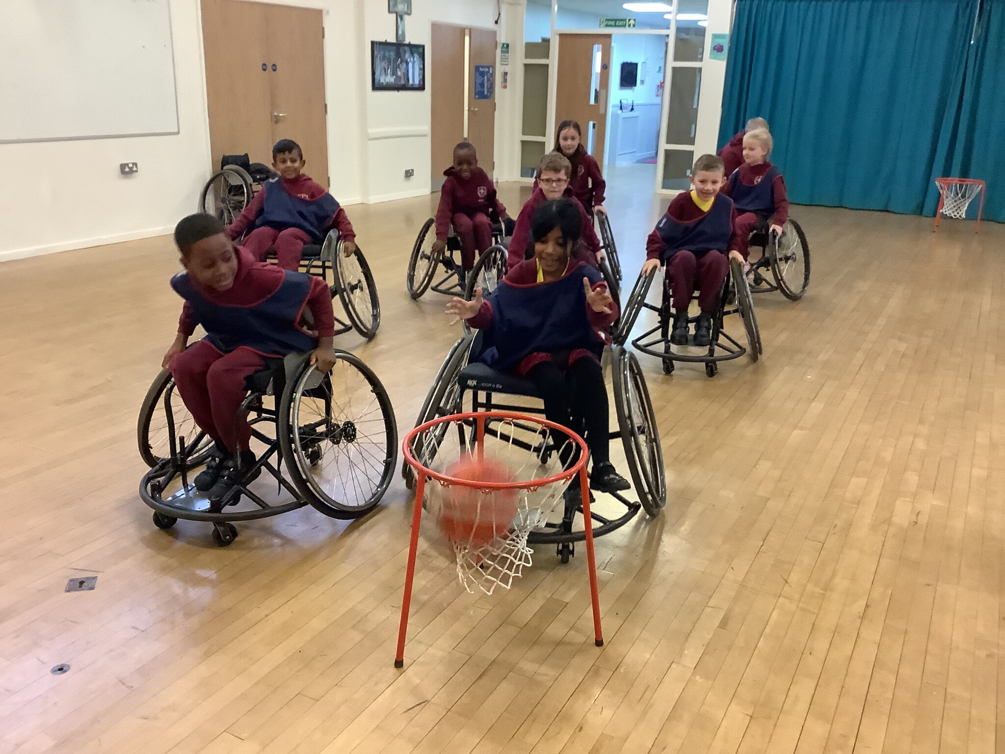 Image of Wheelchair Basketball in Year 2