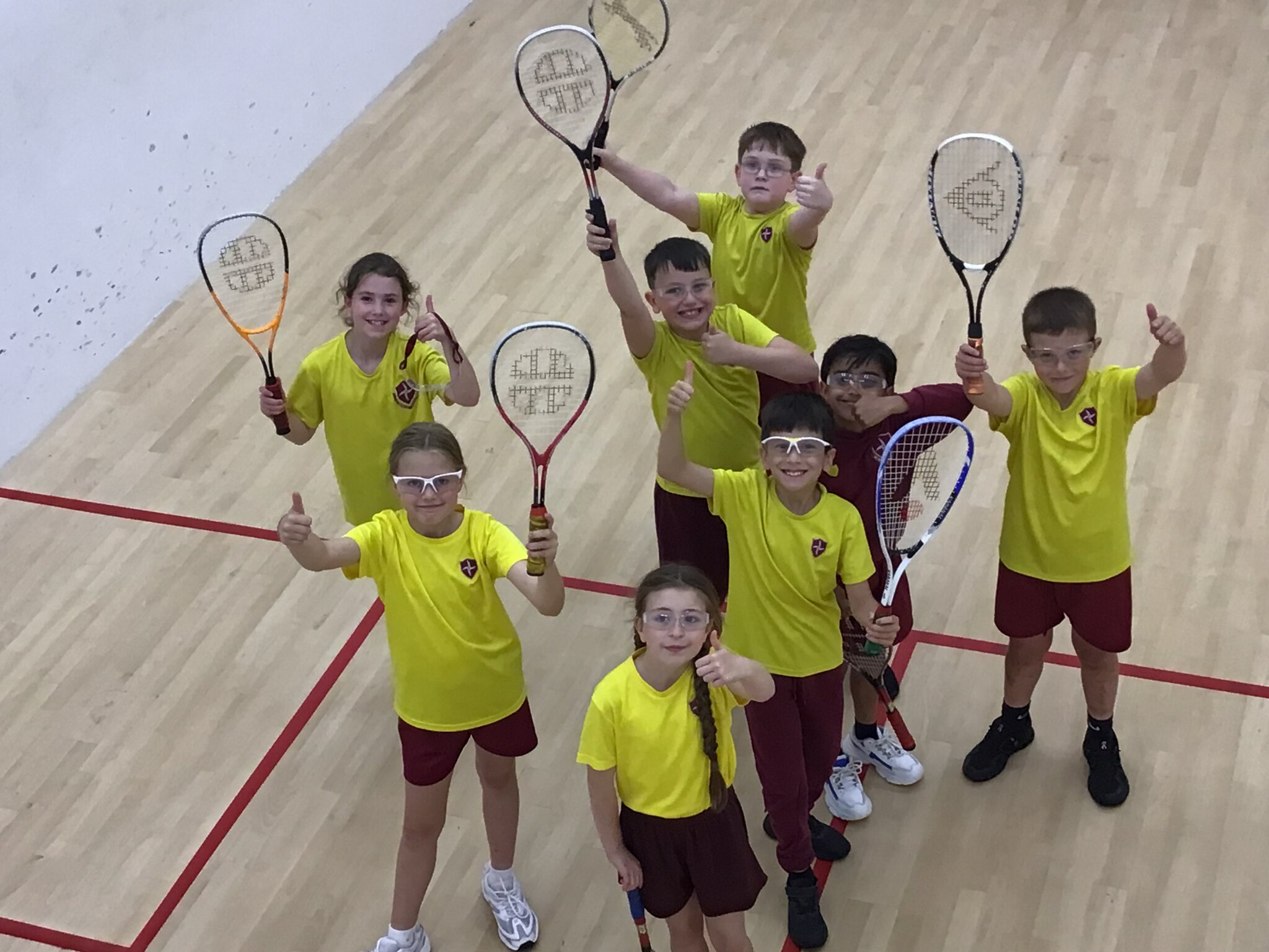 Image of First trip to squash for Year 4