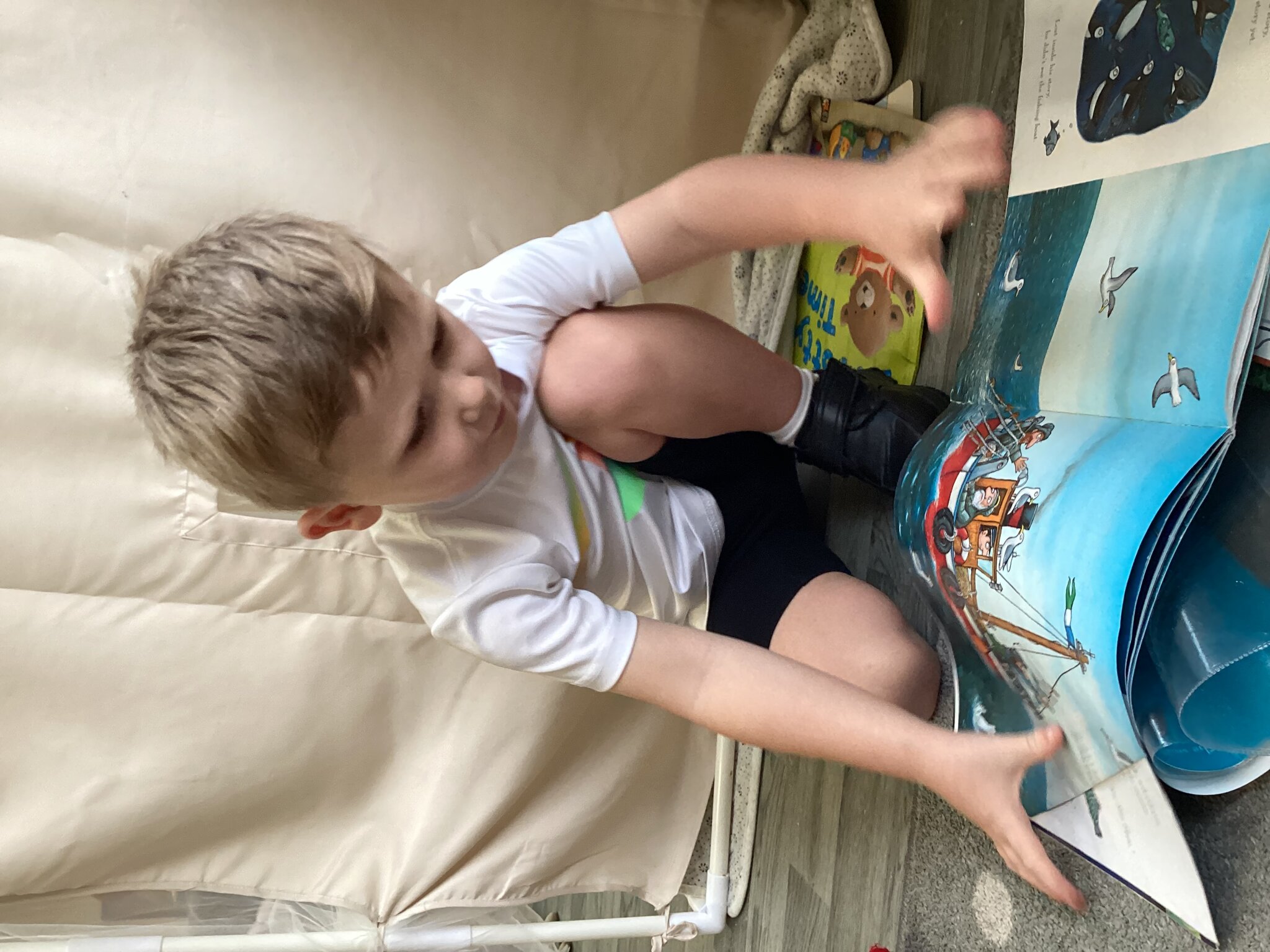 Image of Teddy bear sleepover in Nursery