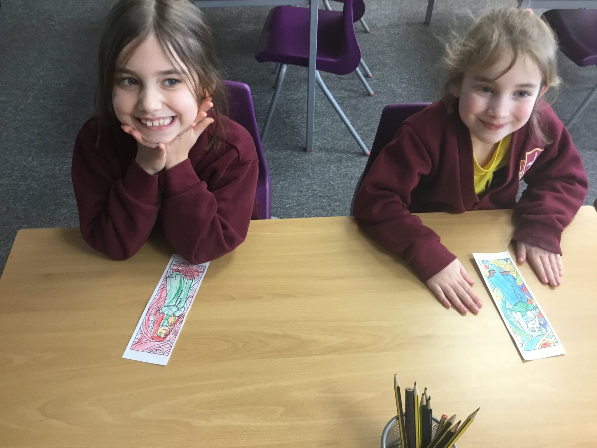 Image of St Bridget’s day bookmarks in Year 2