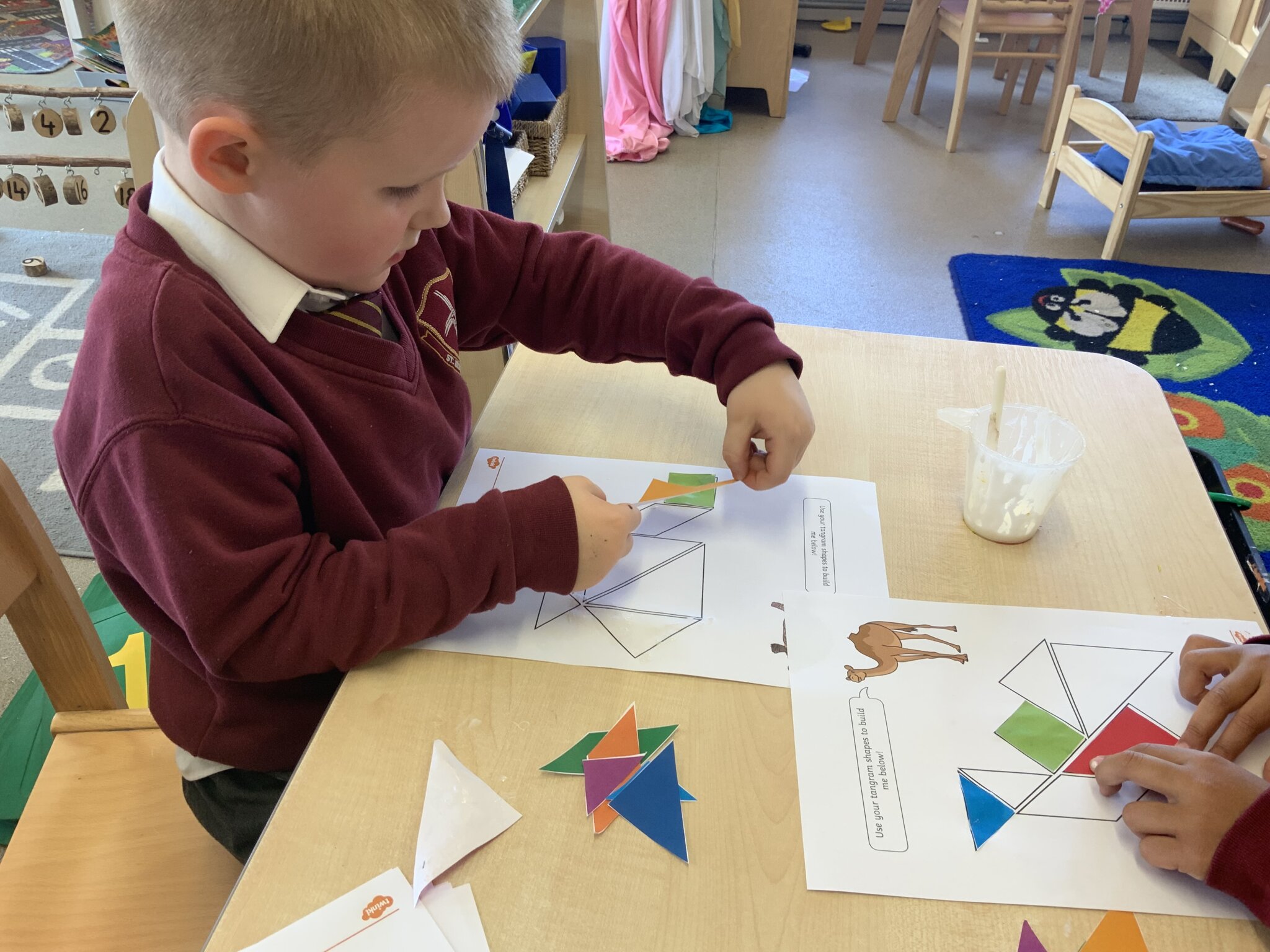 Image of Tangrams in Reception 