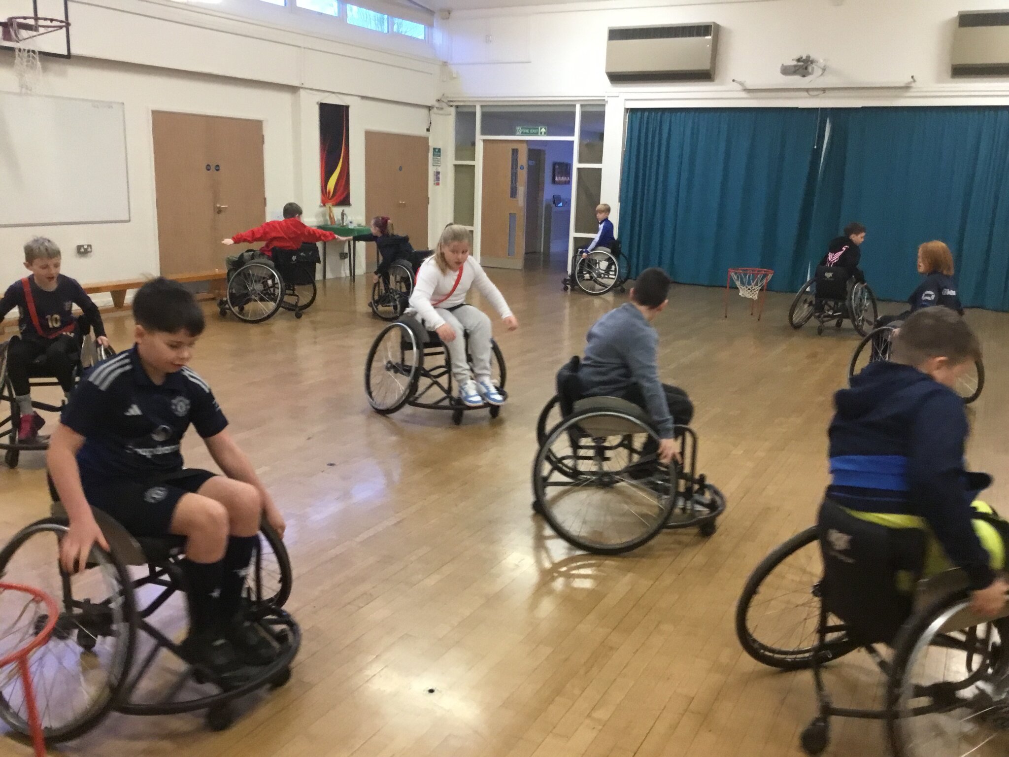 Image of Wheel Chair Basket Ball Year 5