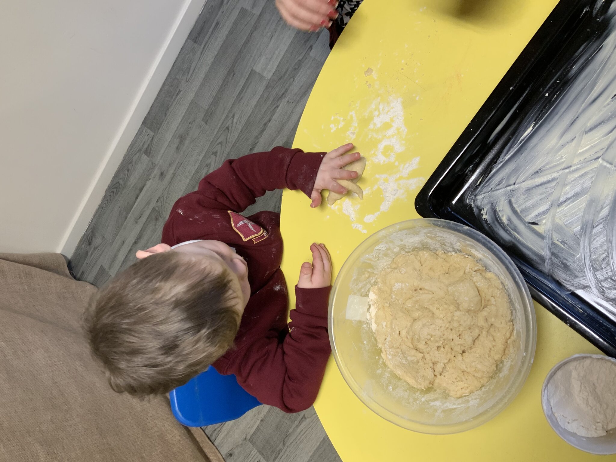 Image of St Bridget’s day baking in Nursery