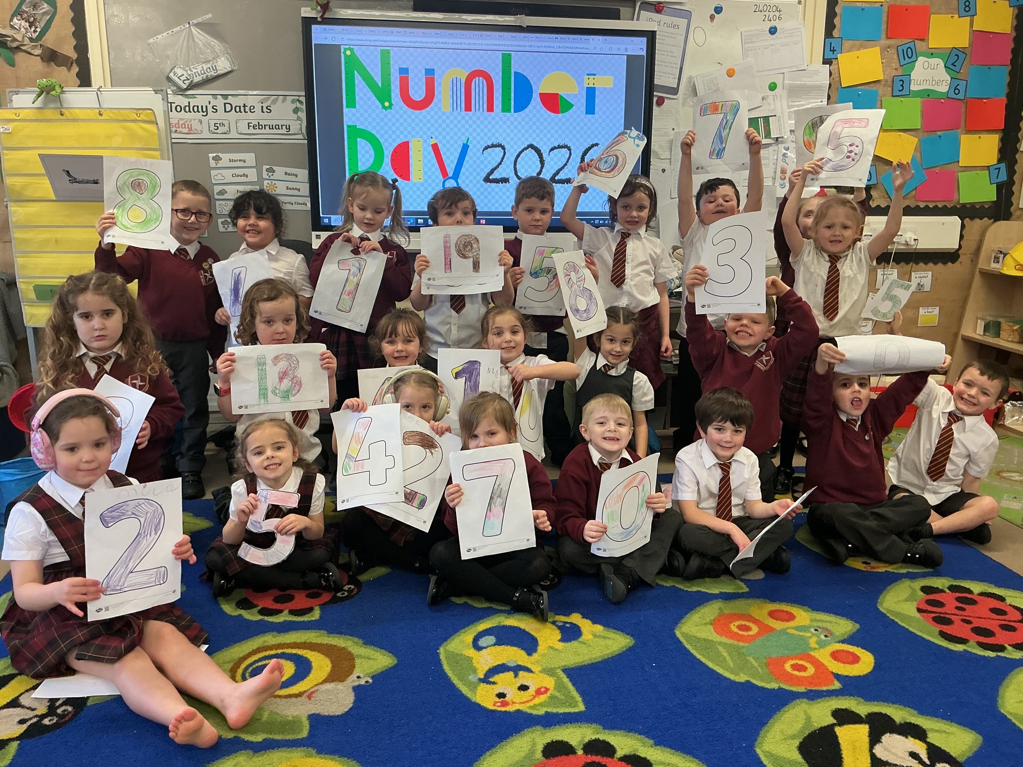 Image of Reception NSPCC number day