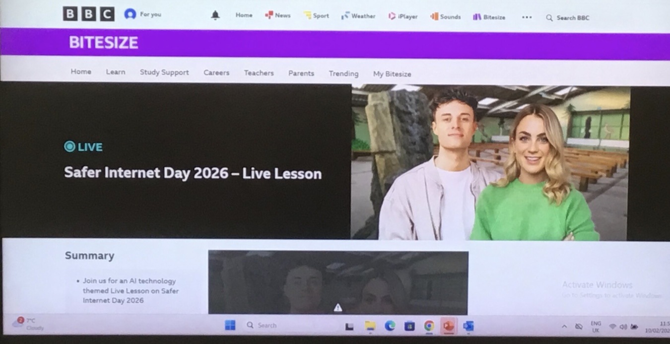 Image of Year 3 Safer Internet Day 2026