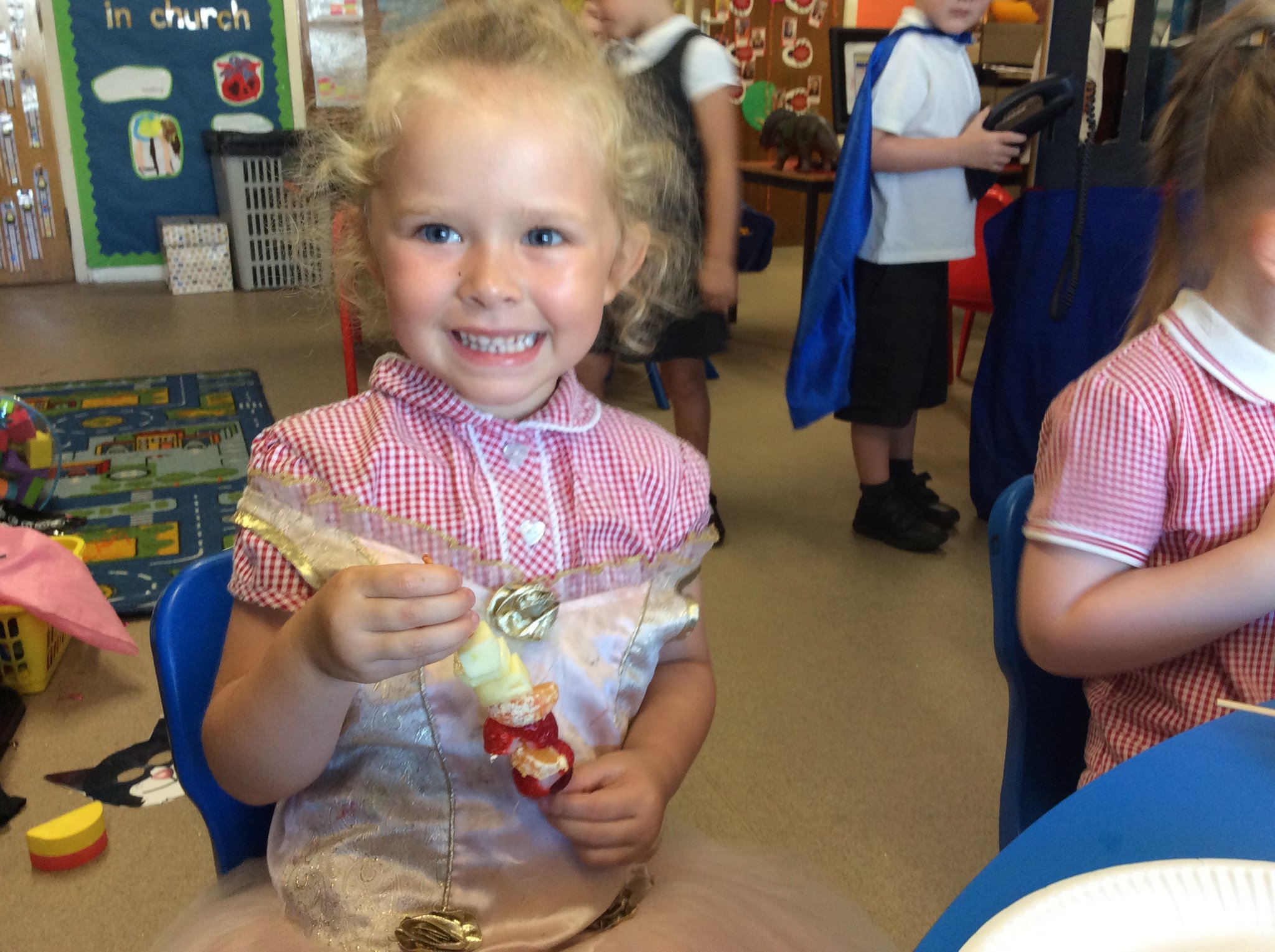 Image of Nursery's fruit kebabs