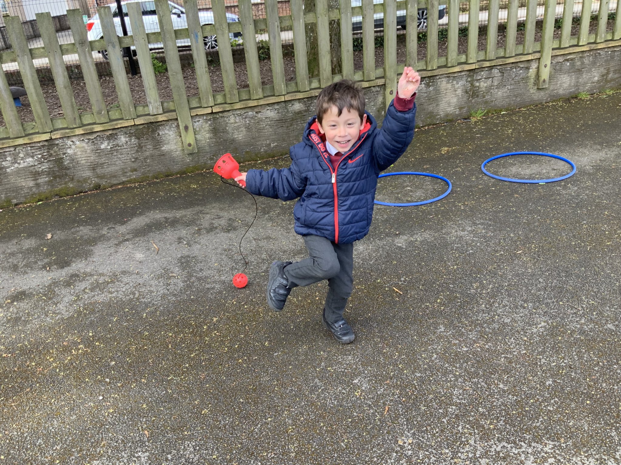 Image of Nursery fun on the KS1 yard