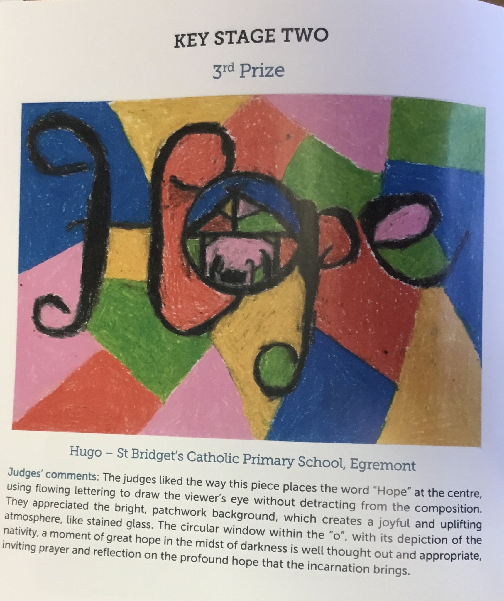 Image of Hugo Wins Year of Jubilee Art Competition