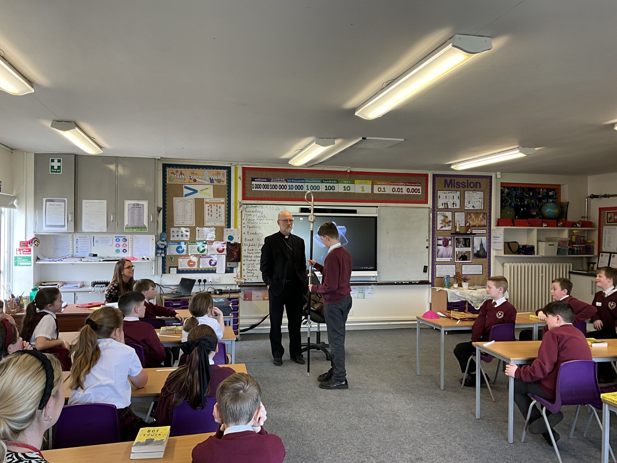 Image of Bishop Swarbrick Visits Year 5