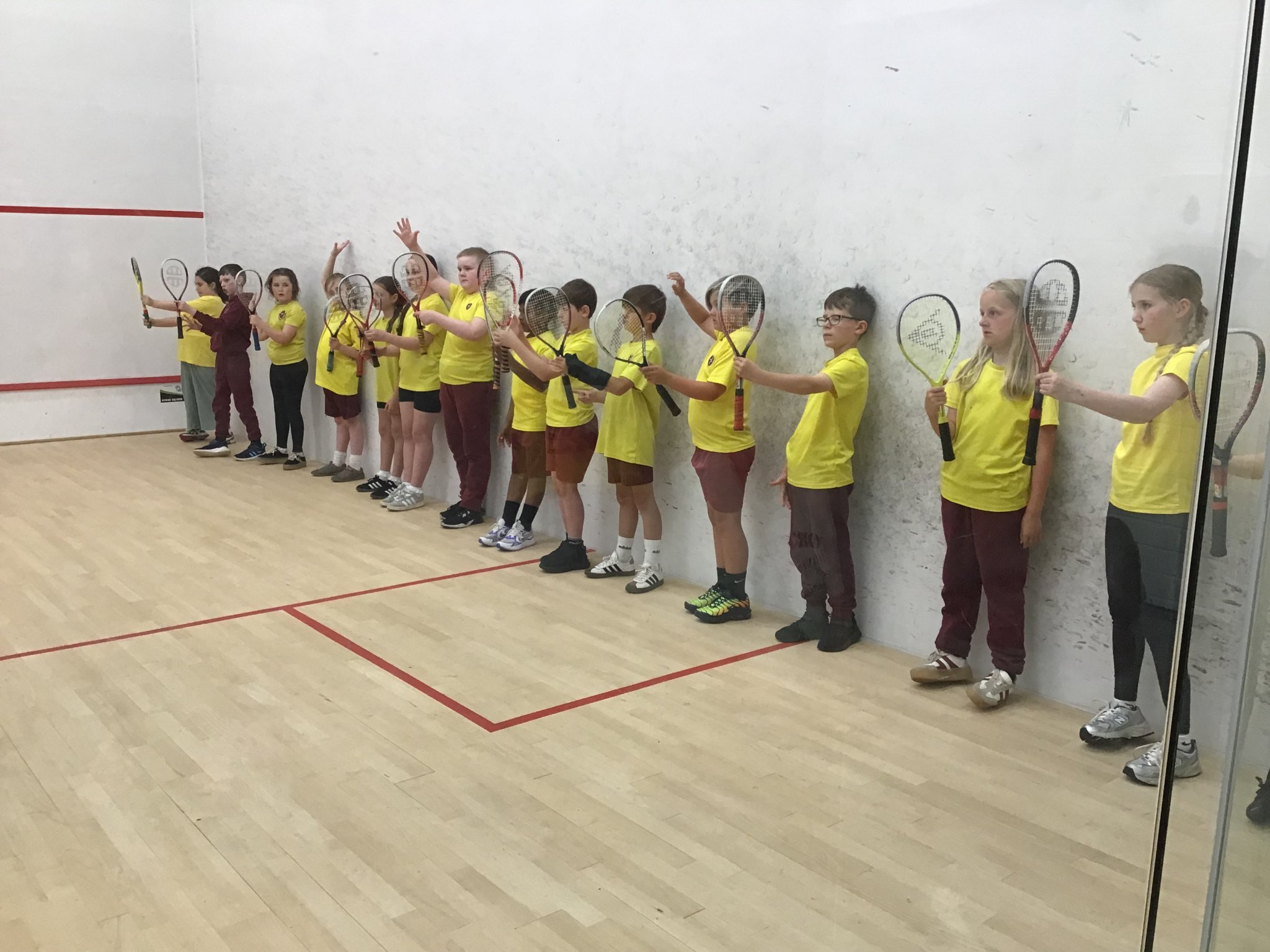 Image of Year 4’s First Squash Lesson