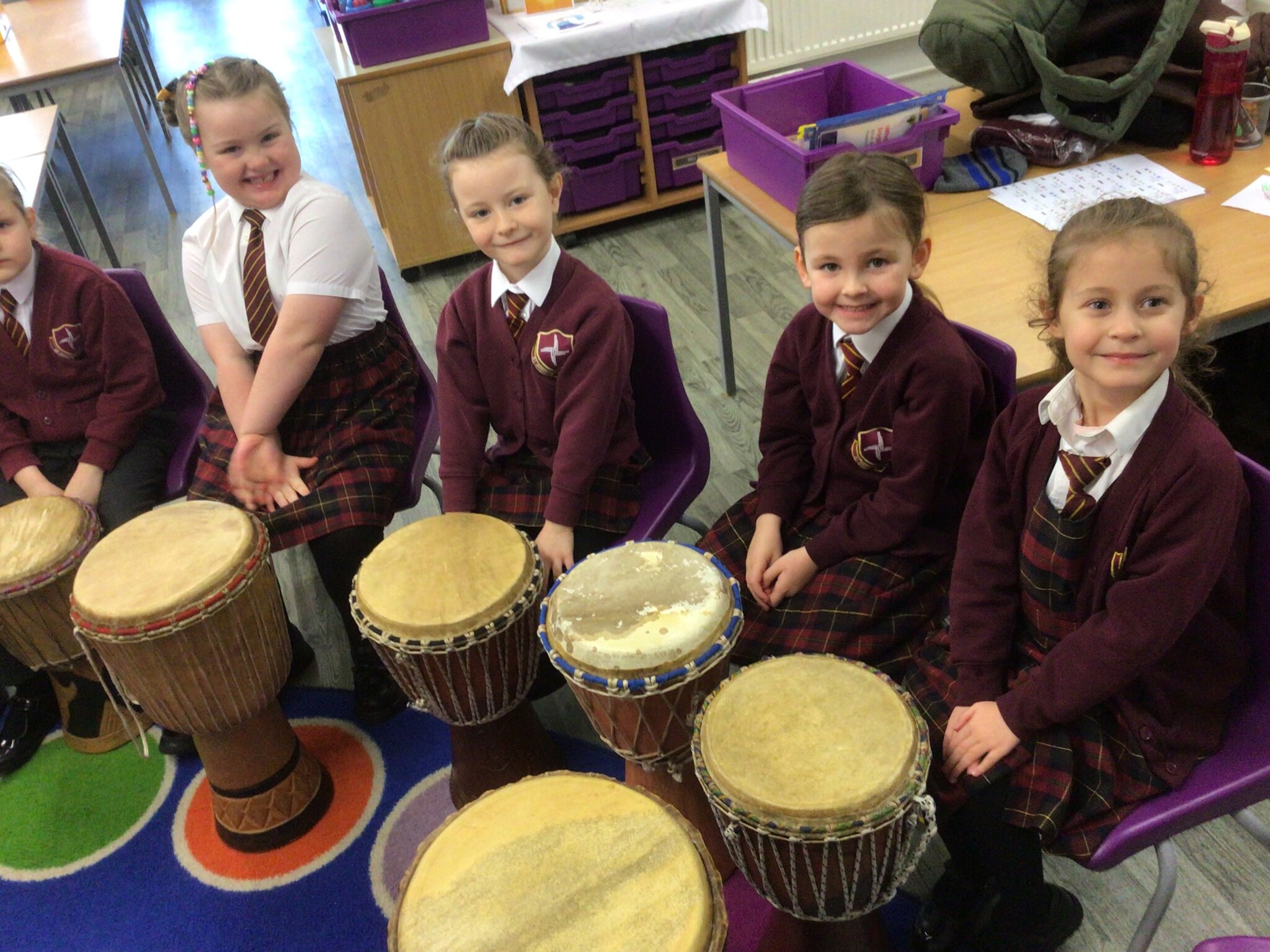 Image of African Drumming in Year 1