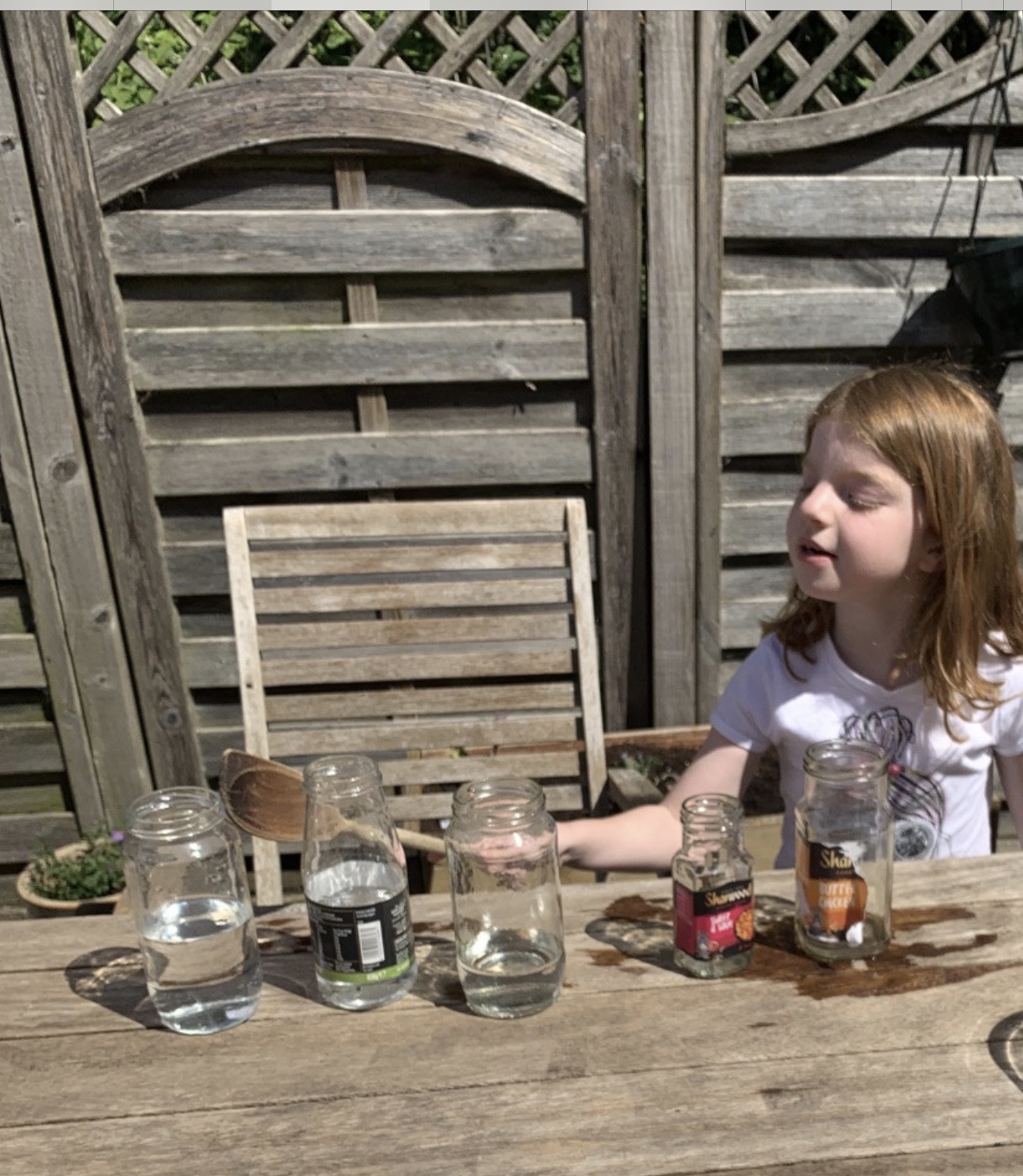 Image of Making Music -jam jar xylophones 