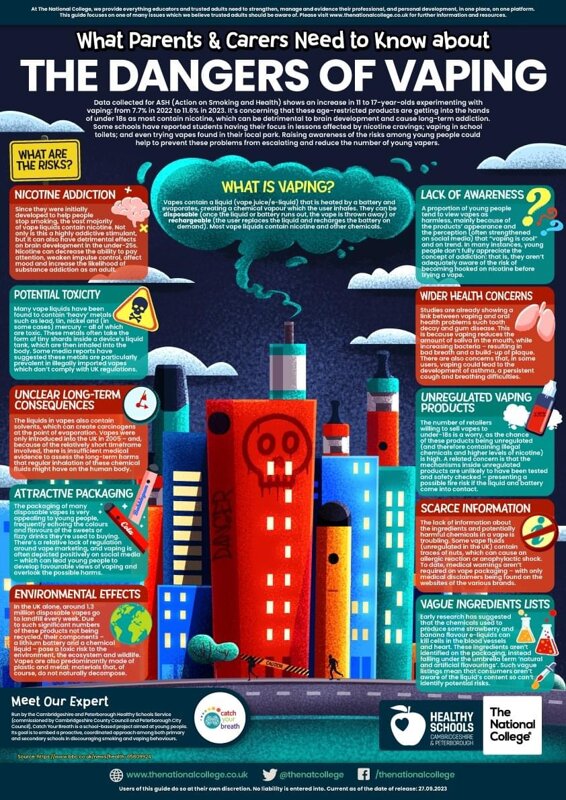 What parents need to know about the dangers of vaping st cecilia s rc