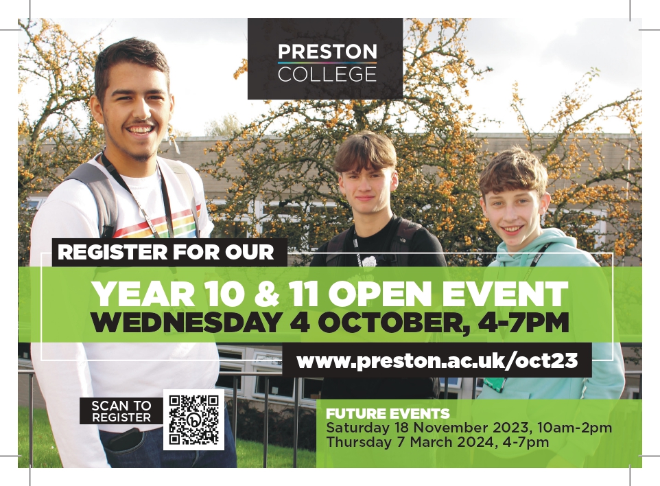 Image of Preston College Year 10 & 11 Open Event