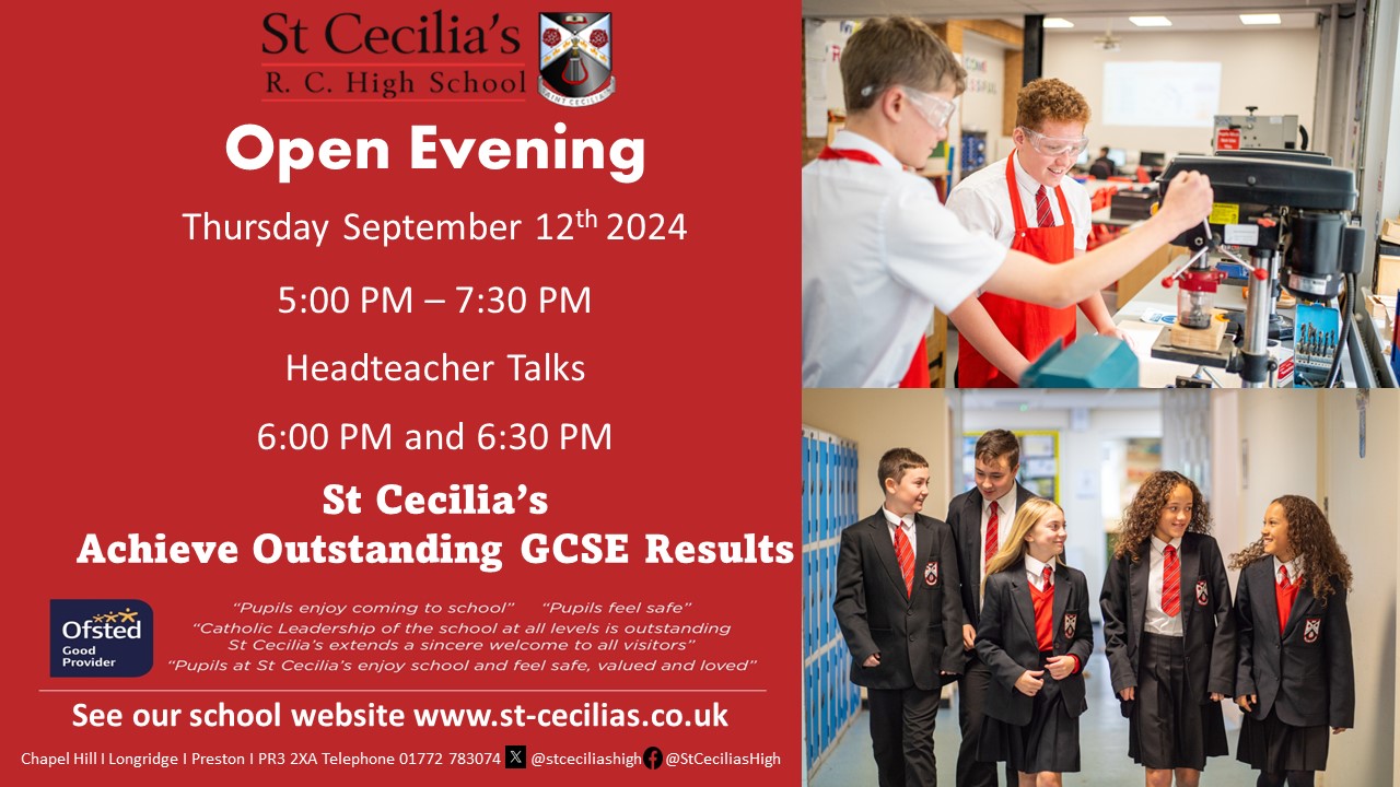 Image of St Cecilia's Open Evening 2024