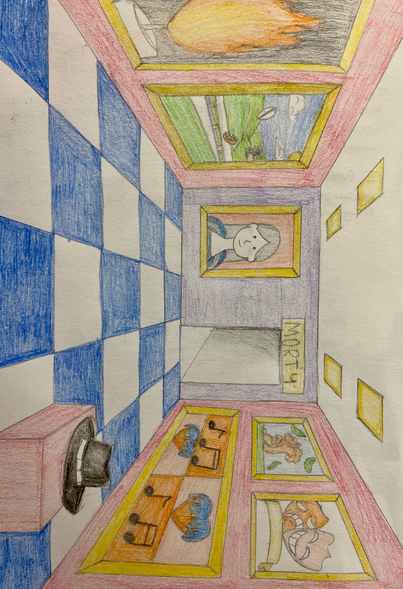 Image of Year 9 Homework – One Point Perspective Art Gallery