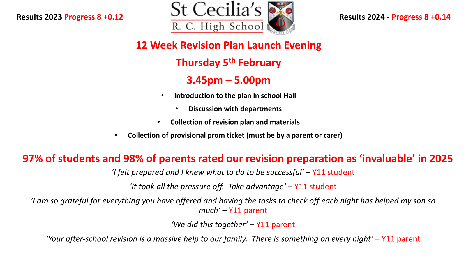 Image of 12 Week Revision Plan Launch Evening