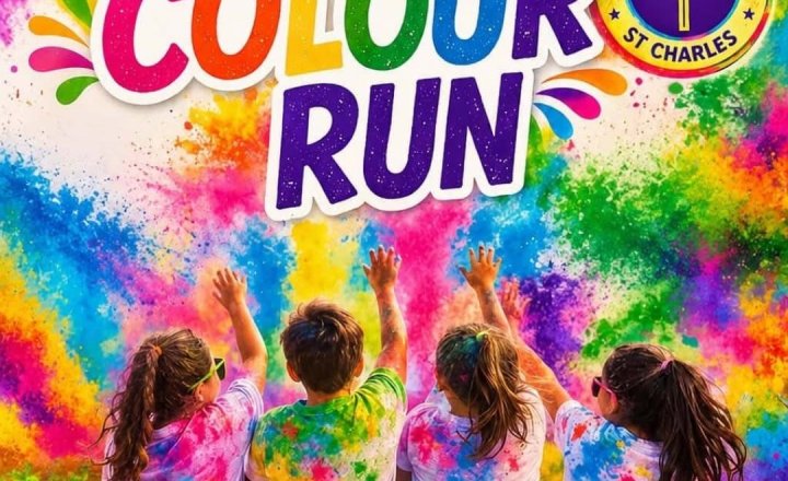 Colour Run at St Charles, Spennymoor