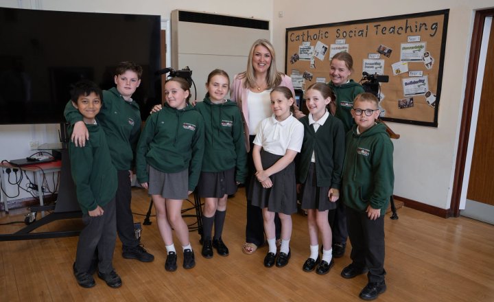 Sara Davies at St Charles School, Spennymoor