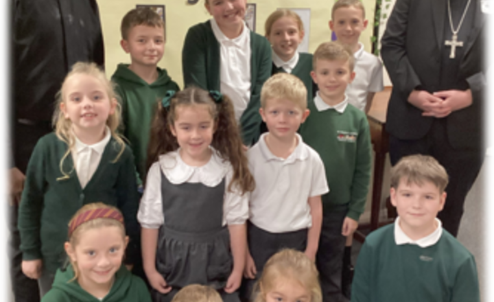 Image of Bishop Stephen Inspires St. Charles Pupils During His Visit