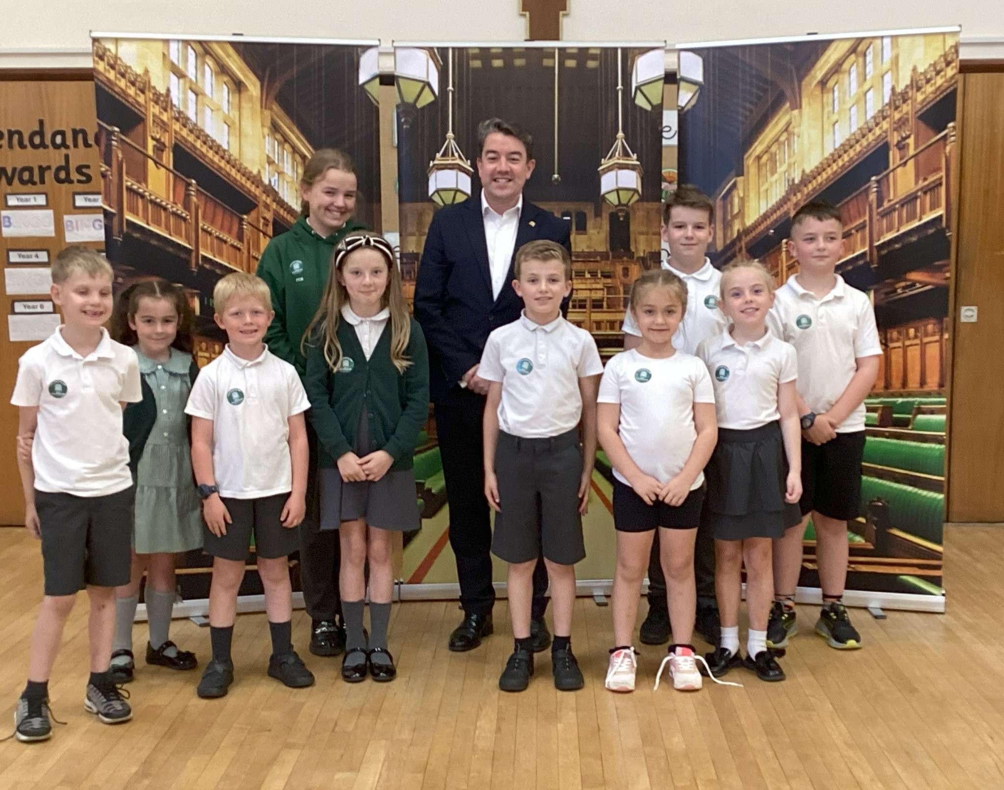 Alan Strickland, MP, at St Charles