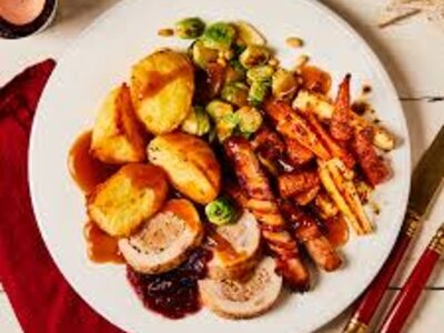 Image of Christmas dinner day