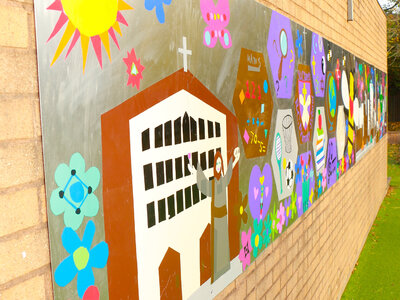 Image of KS1 Playground Wall Artwork