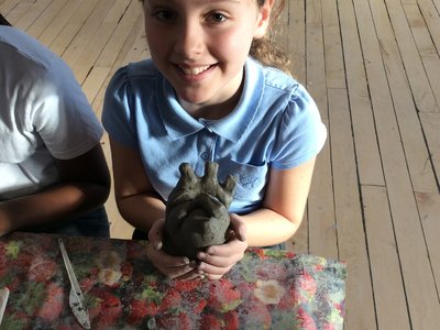 Image of Year 6 create clay hearts