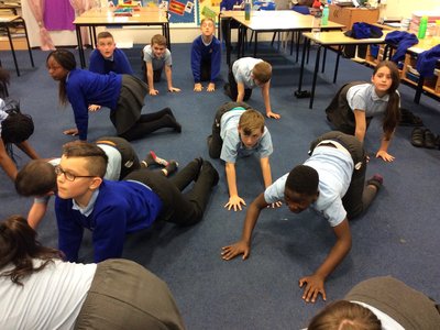 Image of 6N do some yoga to relax in preparation for SATs