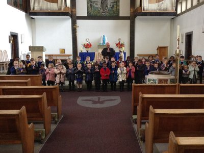 Image of Reception's visit to church