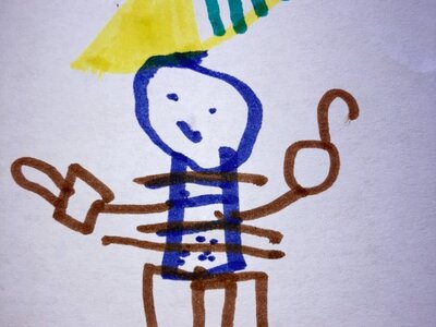 Image of We designed our own Pirates and their funky underpants!