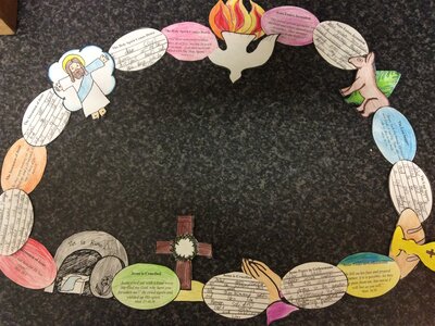 Image of Y5 Holy Week Wreaths