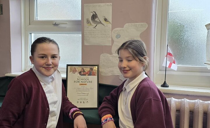 St. Cuthbert's Hartlepool receive  a School for Nature Award 