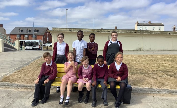 Image of School Council Lead Beach Clean-Up at Seaton Carew