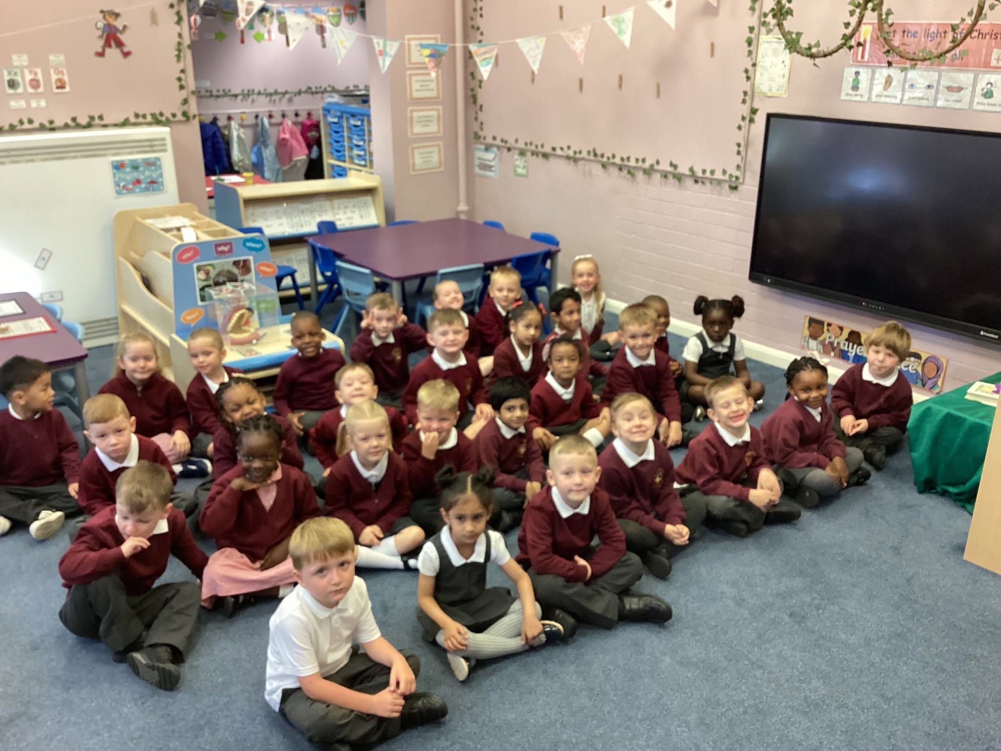 St Cuthbert's Reception pupils have a warm welcome to their new 2026 class!