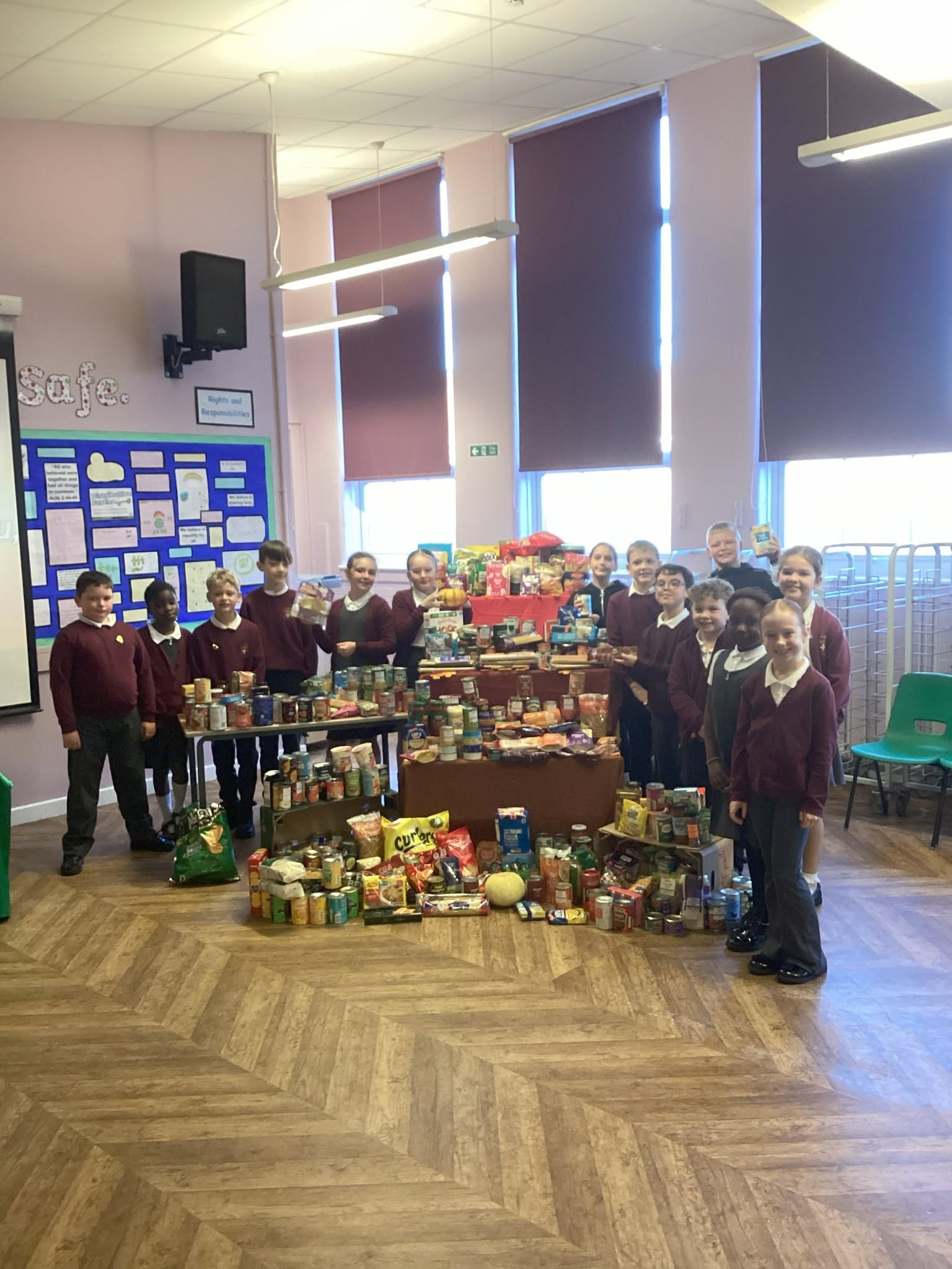 St Cuthbert's amazing generosity and support for the Harvest Festival