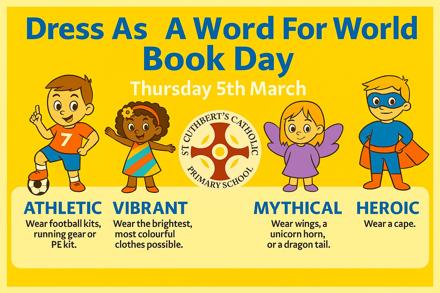 World Book Day at St. Cuthbert's, Crook