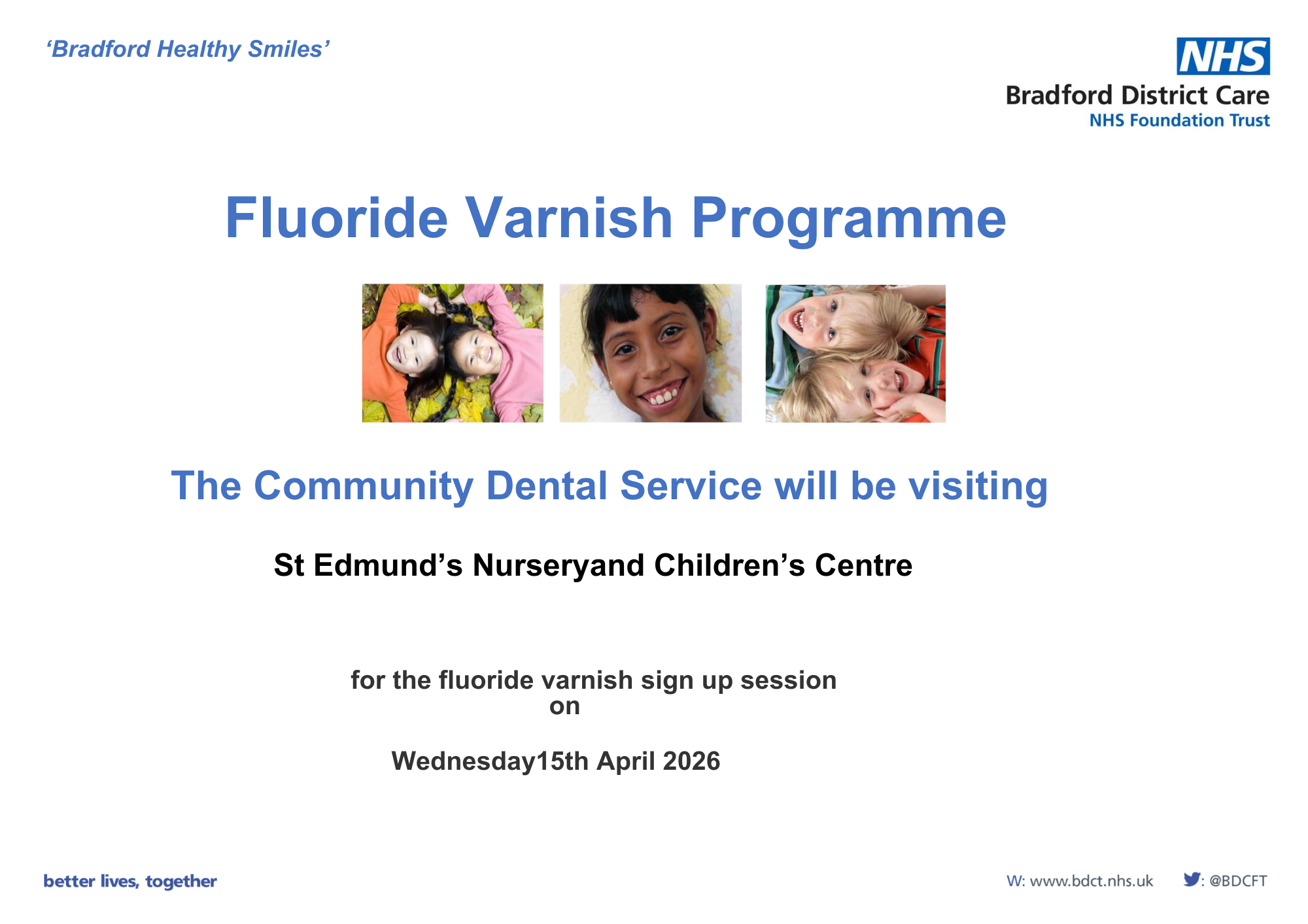 Image of Fluoride varnish sign up session