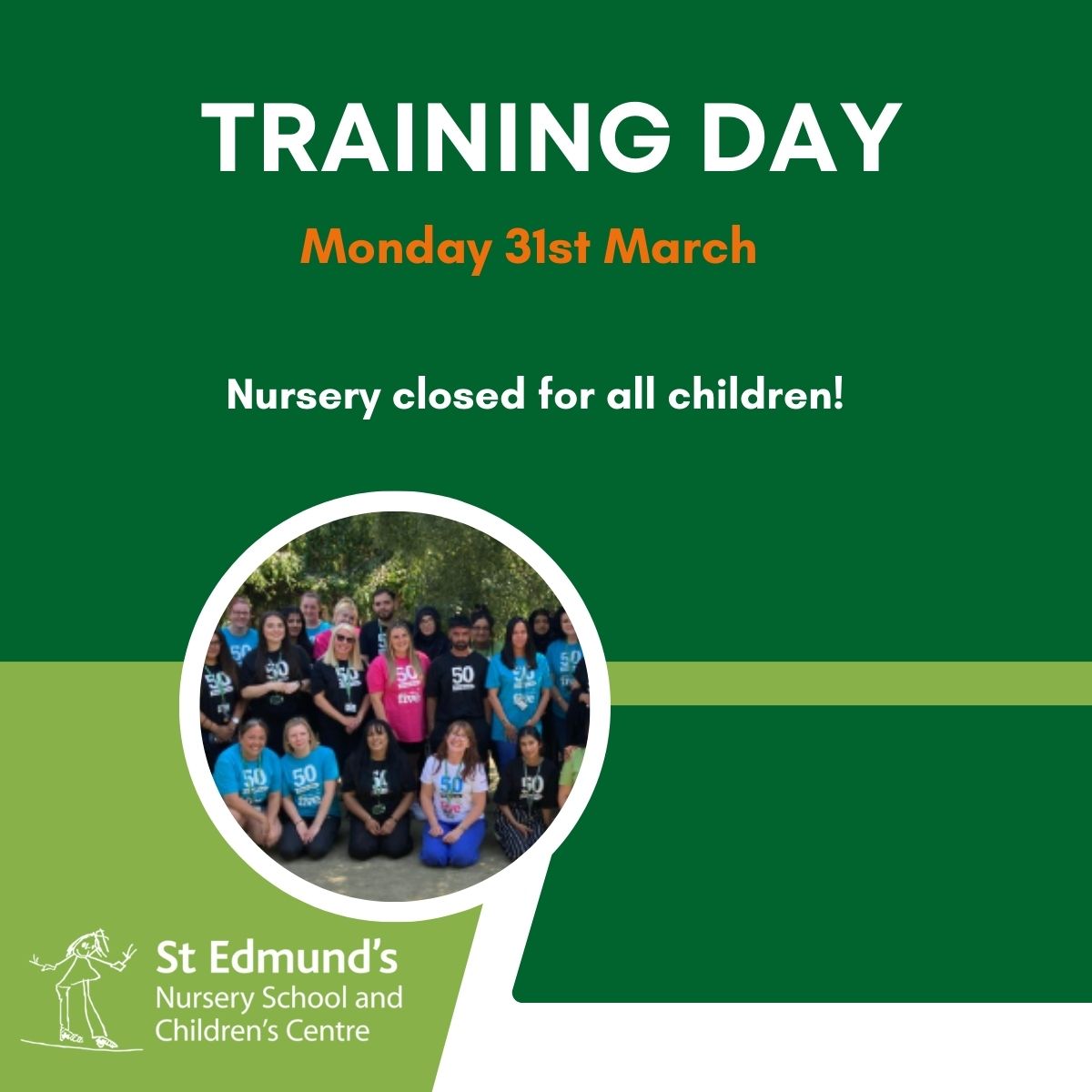 Image of Training Day - Nursery closed for all children!