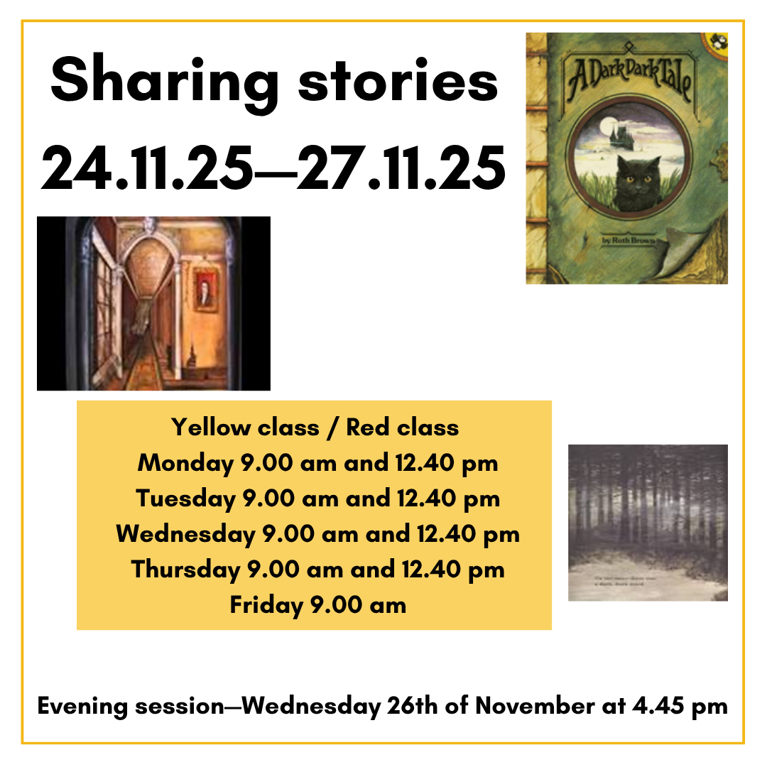Image of Sharing Stories for Families of children in Red  & Yellow rooms 