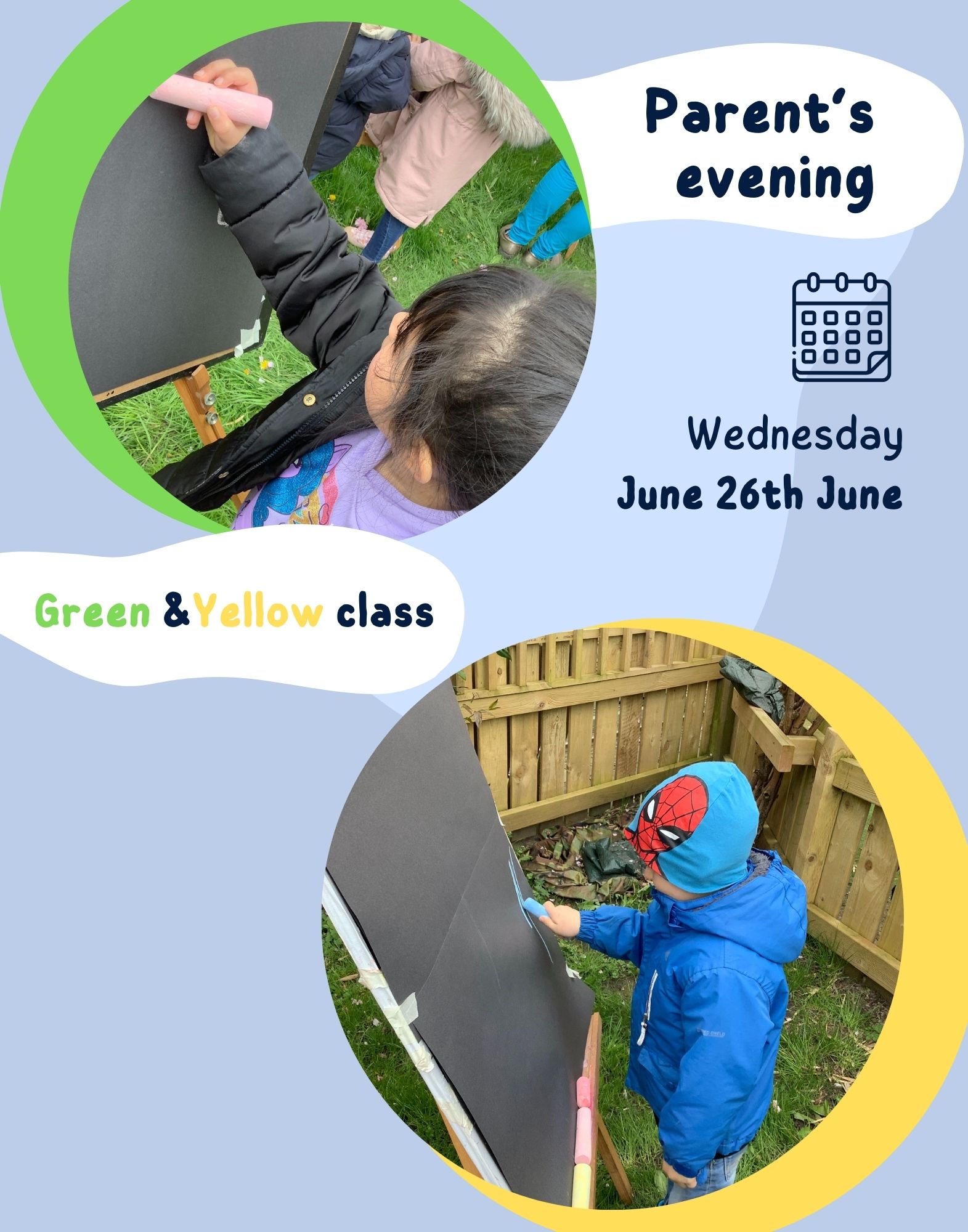 Image of Parent's evening Green/Yellow class