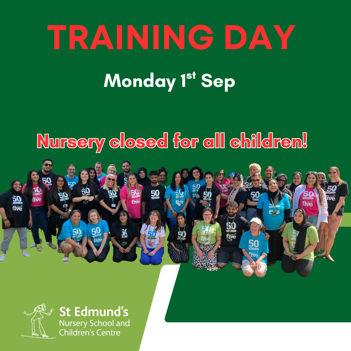 Image of Training Day - Nursery closed for all children!