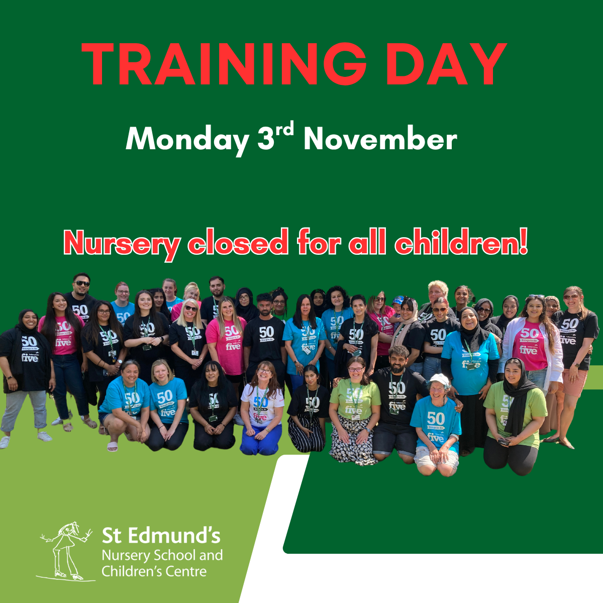 Image of Training Day - Nursery closed for all children!