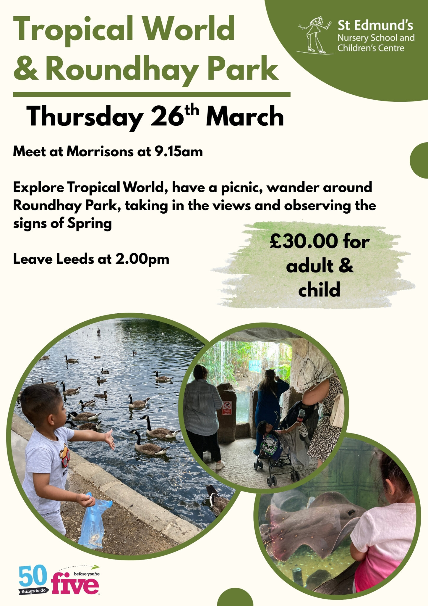 Image of Trip to Tropical World & Rounshey Park 